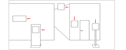 屋内サインイメージ